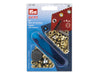 Prym 542408 Ösen mit Scheiben ø 4mm rostfrei goldfarbig - 50 Stück