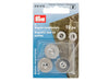 Prym 416470 Magnet-Annähknöpfe ø 19mm silberfarbig - 3 Stück