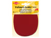Kleiber 87705 Velours-Leder Imitat Flecken zum Aufbügeln rot - ca. 13cm x 10cm - 2 Stück