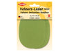 Kleiber 89627 Velours-Leder Imitat Flecken Klein zum Annähen vorgelocht apfel - ca. 13cm x 10cm - 2 Stück