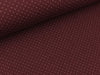 Jacquard-Jersey Minipünktchen bordeaux-weiß