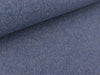 Baumwollfleece jeansblau meliert uni