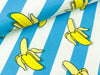 Hamburger Liebe Baumwolljersey This Summer We're going Bananas azzuro