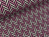 Hamburger Liebe Jacquard Glow Herringbone schwarz-ortensia-winterweiß-silber