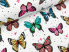 Hamburger Liebe Baumwollsweat Wanderlust Butterfly weiß-bunt