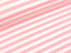 Reststück 56cm - Polo Me Piqué Stripes weiß-rosa scuro by Hamburger Liebe