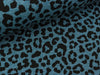 Happy Fleece Melange Print Animal schwarz-dusty blue