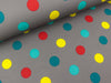 Softshell Bunte Dots auf Grau