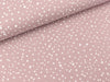 Baumwolljersey Dots weiß auf Dusty rose