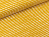 Baumwolljersey Stripe weiß auf Ocker