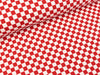 Baumwolljersey Check rot-weiß 1cm