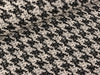 Bengaline Jacquard Hahnentrittmuster medium schwarz-ecru