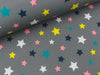 Softshell Stars bunt auf Dunkelgrau