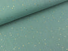 Baumwoll Musselin Double Gauze Bambino With Studs gold auf Dusty mint