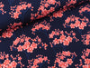 Reststück 46cm - Hamburger Liebe Baumwolljersey Sakura Hana Kirschblüten blue navy