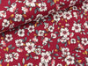 Tencel Modaljersey Flowers bunt auf Dunkelrot