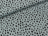 Viskosestoff Radiance Dots schwarz auf Sky blue