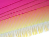 Reststück 150cm - Hamburger Liebe Fringe Me Dip Dye Pink mit Fransenborte