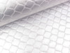 Steppstoff Deliza Quilt Lederoptik Rautenmuster silber uni wattiert