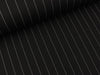 Punta di Roma Nylon Jersey Large Pin Stripes schwarz-weiß