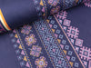 Reststück 39cm - Hamburger Liebe New Cotton Satin Webware Evermore Stitches blue navy-bunt