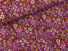 Viskose Popeline Webware Kleine Streublümchen bunt auf Violett