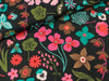 Feine Baumwoll Popeline Meadow Flower jetblack-bunt by Nerida Hansen