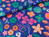 Feine Baumwoll Popeline Meadow Flower royalblau-bunt by Nerida Hansen