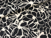 Baumwollsatin Webware Magnolia dark schwarz-creme by Nerida Hansen