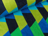 Polarfleece Antipeeling Patchwork grün-royalblau-türkis-dunkelblau-lime