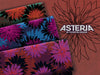 Viskose Webware Asteria bordeaux-bunt by Thorsten Berger