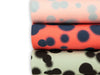 Baumwolljersey Blur Print Dots koralle