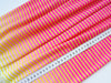 Reststück 150cm - Hamburger Liebe Fringe Me Dip Dye Pink mit Fransenborte